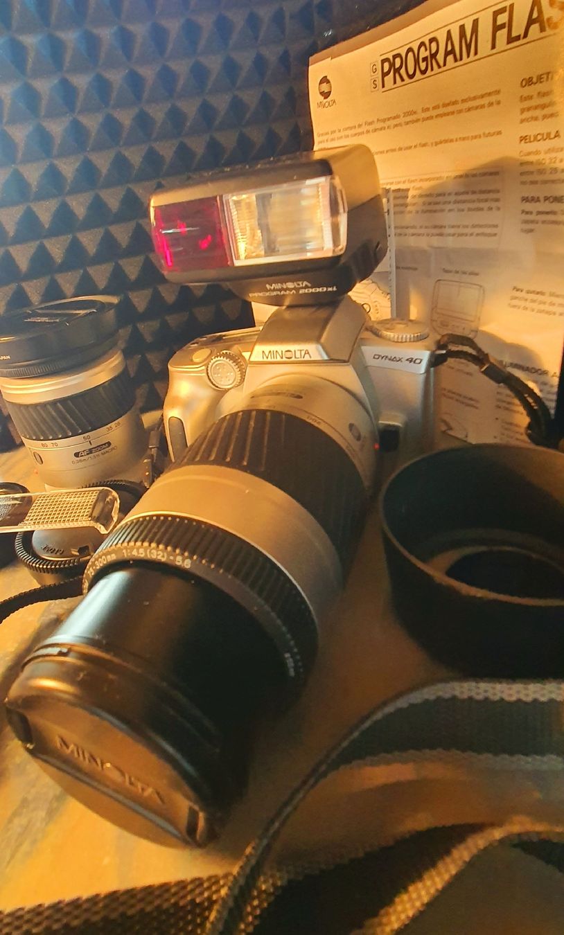 Minolta Kamera: Minolta Dynax40 Analog-Set: 2x Objektiv&Program Flash 2000xi – Gebraucht aus Engwang von ETdesign 2