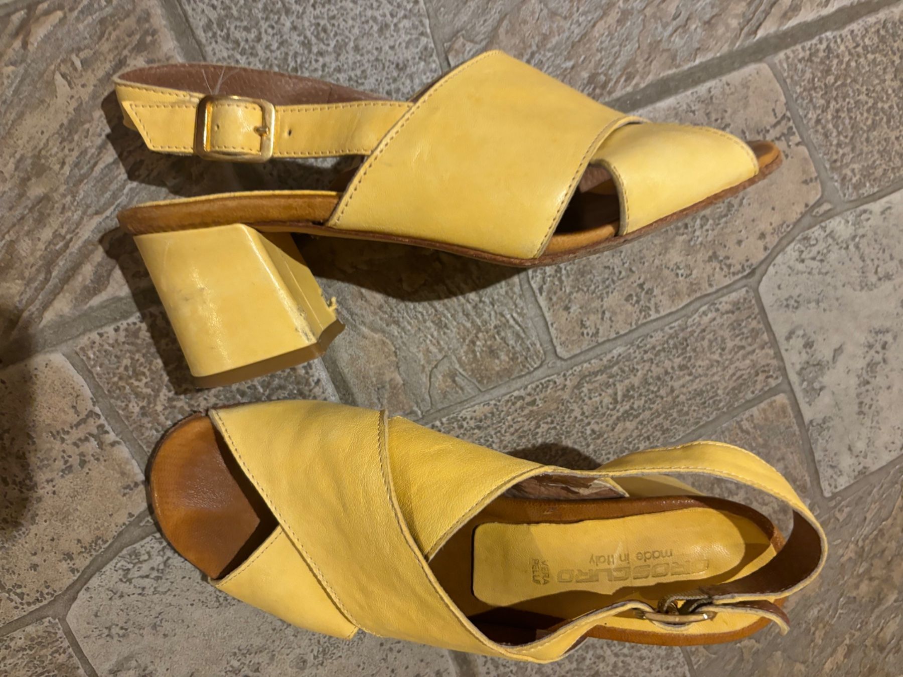 Damenschuhe: 37_natural very soft leather_made in Italy – Gebraucht aus St-George von elena27
