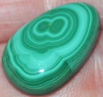 Cabochon L-609 – Malachit - 19x12mm