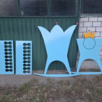 Prinzessinen-Kinder baby schaukel Bett Blau, Vintage