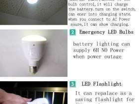 Lampade: Eclairage de secours LED avec accu rechargeable – Nuovo e nell'imballaggio originale da Grand Lancy venduto da ampoule 4
