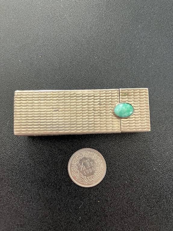 Specchi: Lippenstifthülse Silber 800 mit Spiegel – Usato da Russikon venduto da marl1se