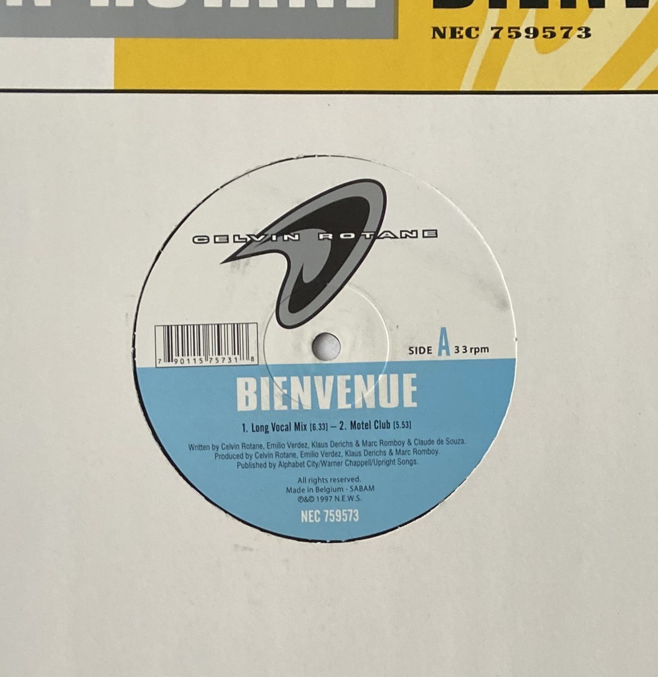 Dischi in vinile: Celvin Rotane, Bienvenue (Trance) – Usato da Flums venduto da Empe1 2