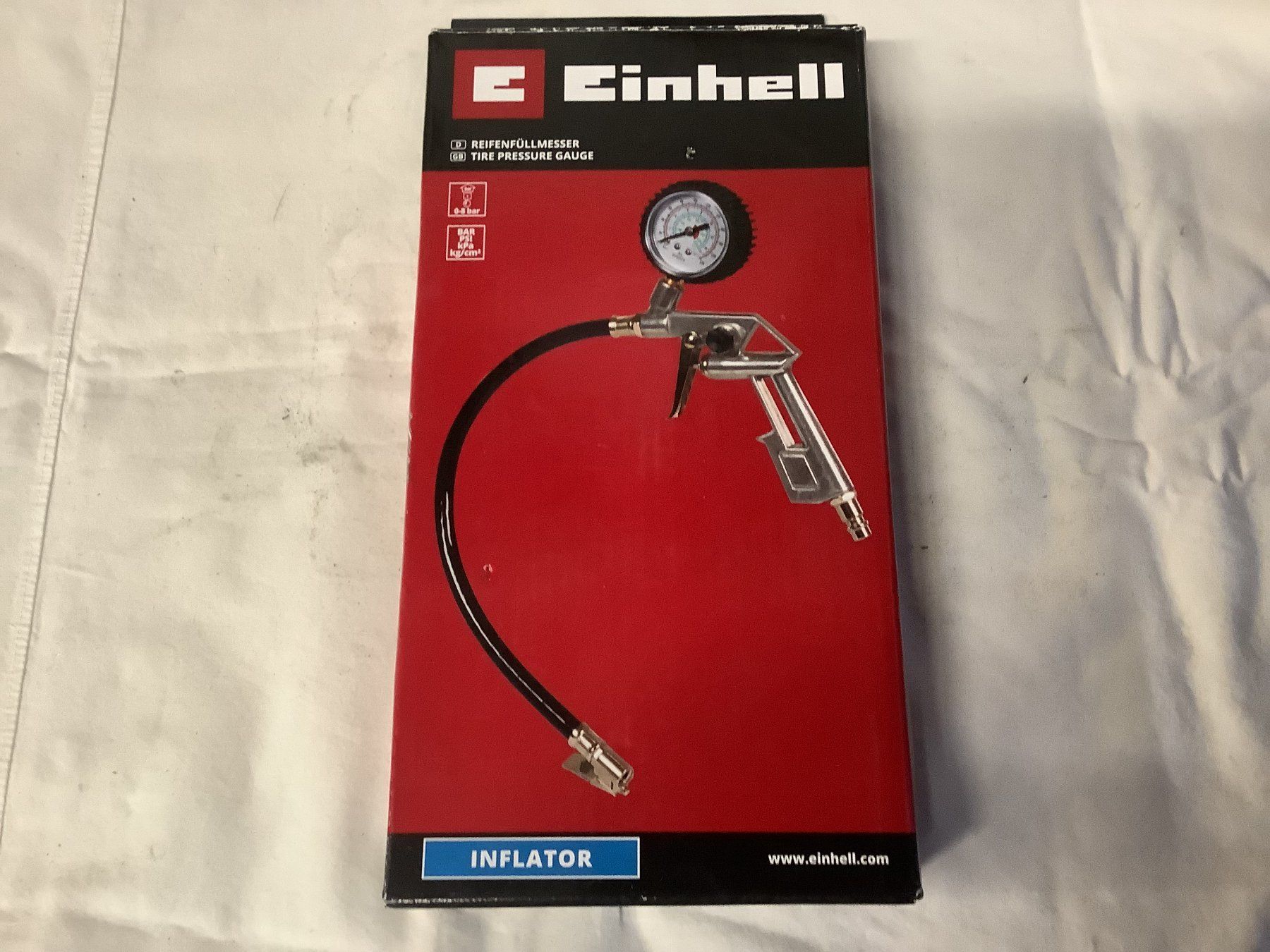 Einhell Tutti gli attrezzi: REIFENFÜLLMESSER EINHELL – Nuovo e nell'imballaggio originale da Glarus venduto da Mdelphi 1