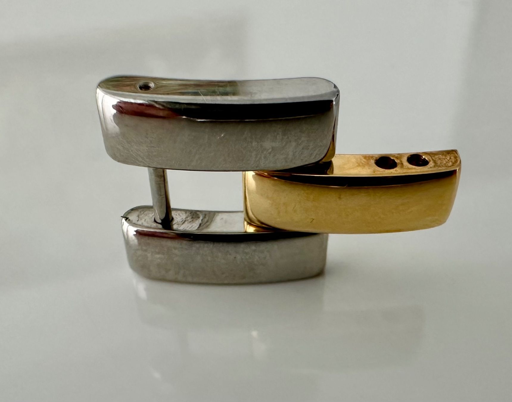 Baume & Mercier Orologi: BAUME & MERCIER LINEA  - MAILLON BICOLORE 14 mm – Nuovo (secondo la descrizione) da Conthey venduto da advisia 6