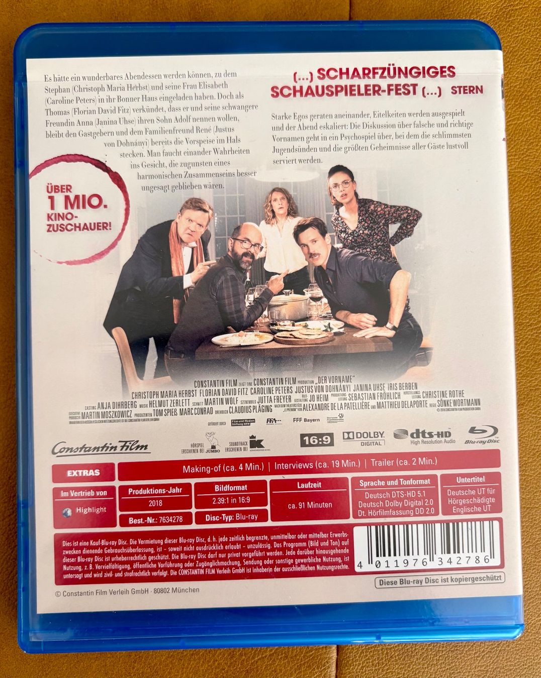 Tutti i DVDs: Blue-ray 'Der Vorname' 6+ – Usato da Pratteln venduto da TT-Rudi 1