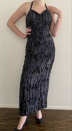 Sparkling Black Maxi Dress - Perfect for Parties!