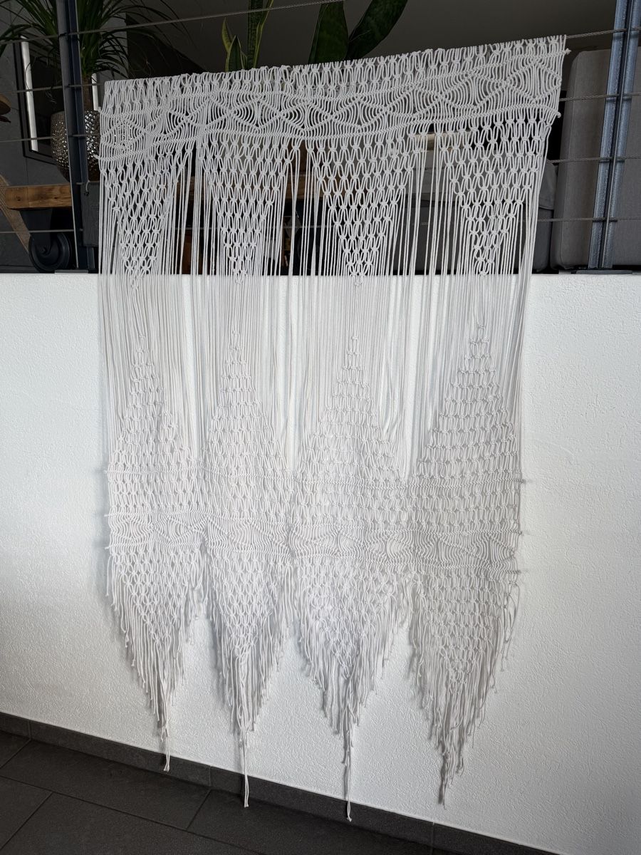 Tende: Makramee Vorhang Baumwolle 180x105cm – Usato da Staufen venduto da Elina08 4