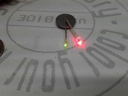 LED 3mm Bi-Color grün/rot, 2 Stück