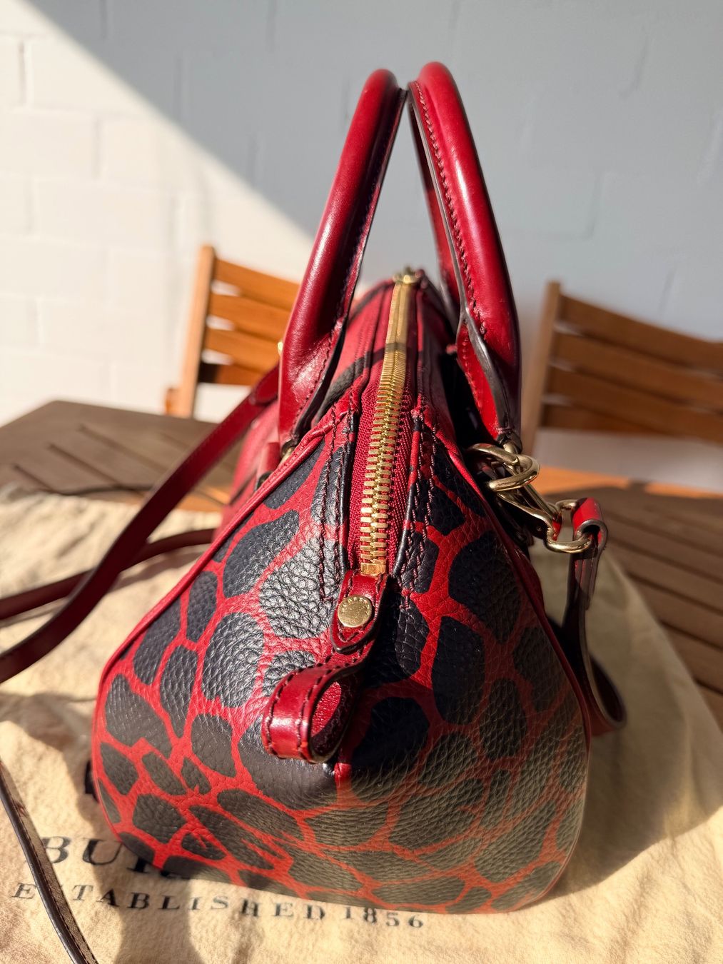 Burberry Borse da donna: Burberry Handtasche Leder in Rot – Nuovo (secondo la descrizione) da Brütten venduto da Rod816 3
