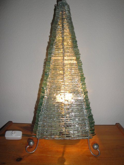 Lampade: Tischleuchte aus Glas – Usato da Zürich venduto da Paykan 9