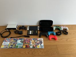 Nintendo Switch OLED Modell mit Zubehör und Spielen
