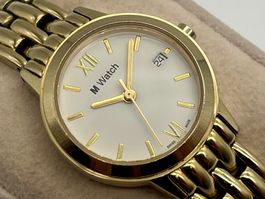 M-Watch 01176L Quarz Damenuhr vergoldet