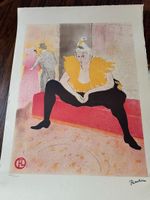 Henri TOULOUSE-LAUTREC - Elles, La Clownesse assise litho