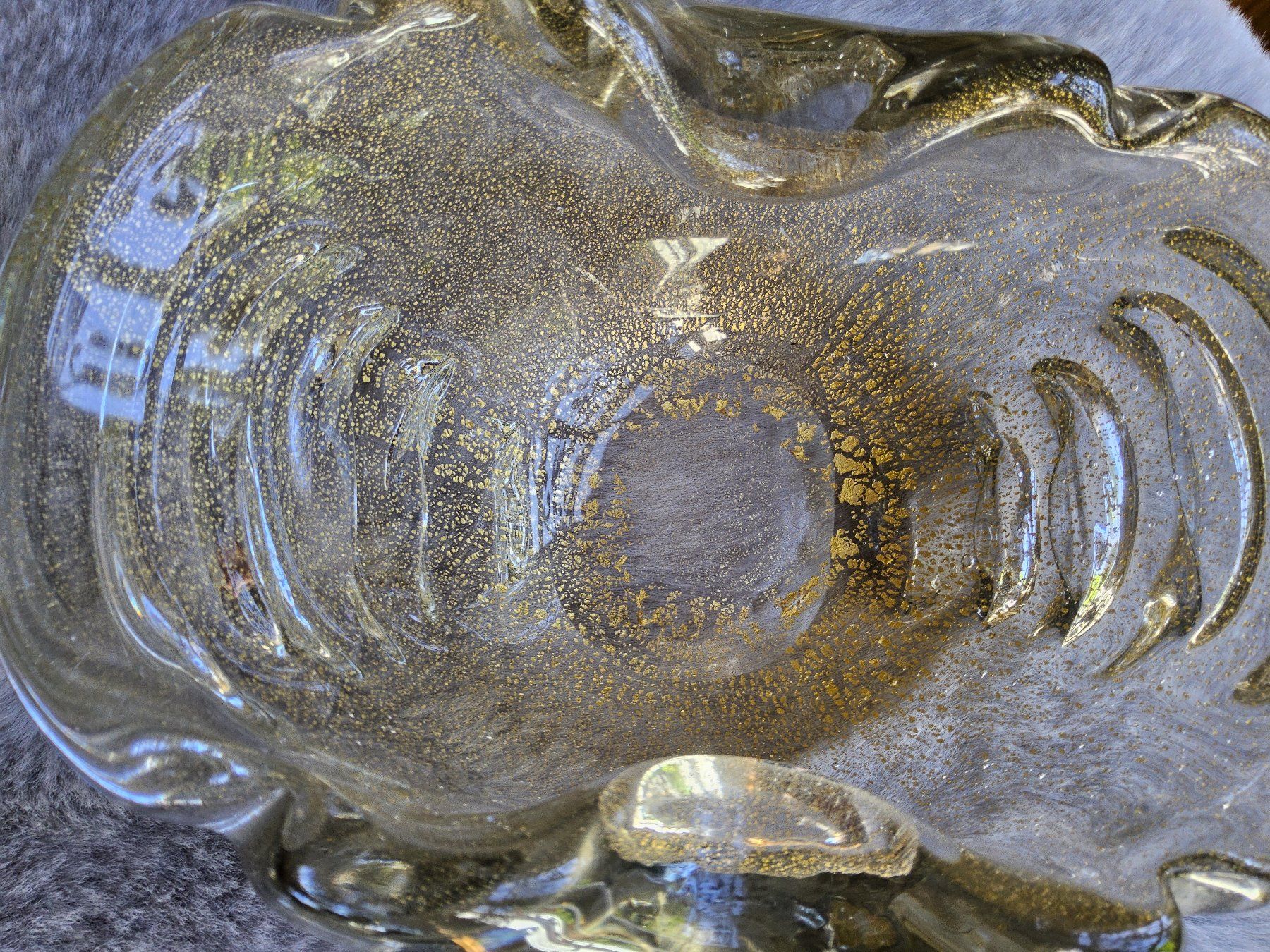 Murano Ciotole: Handmade MURANO Schale mit Blattgold Einschlüssen – Usato da Zürich venduto da SciTec 3