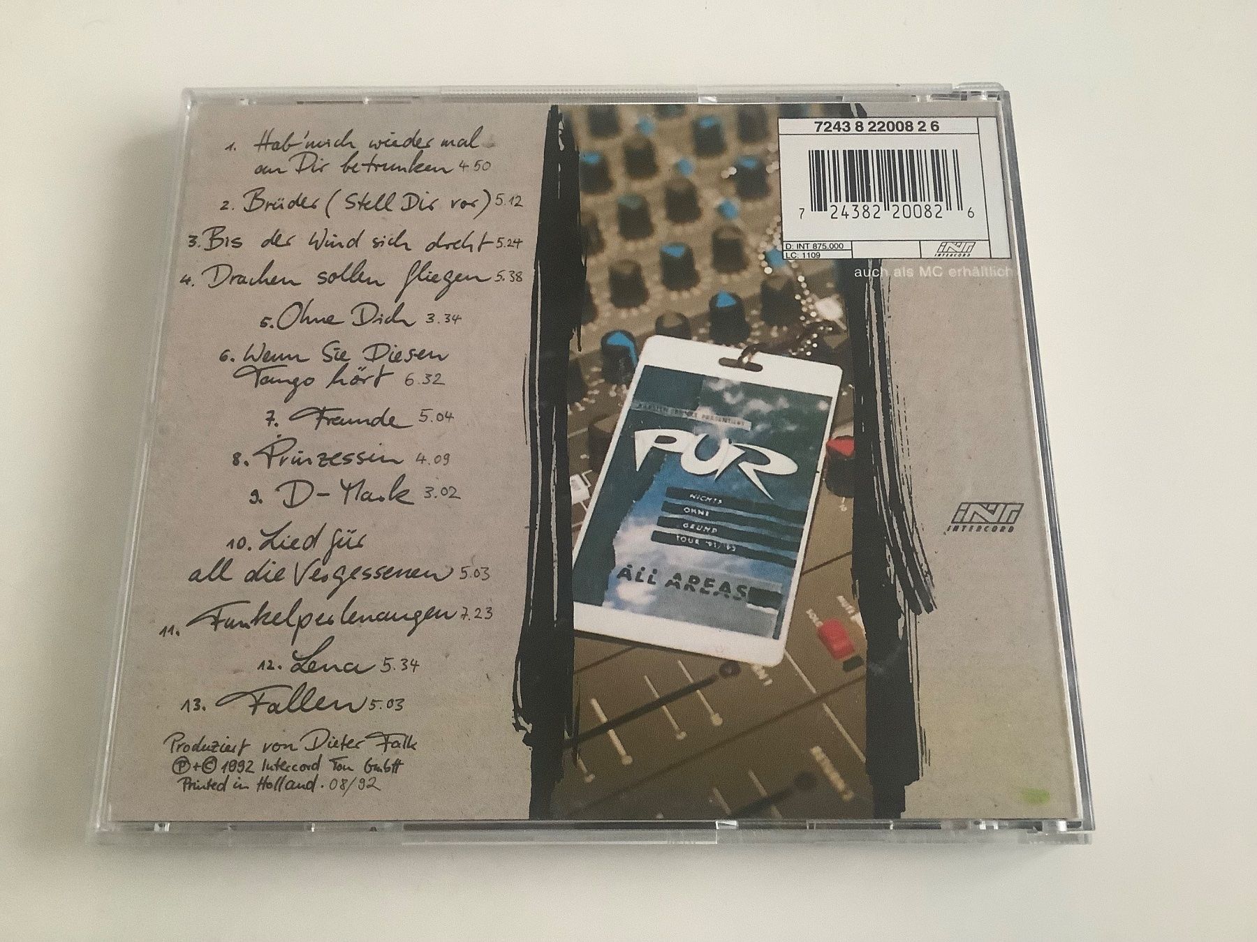 CD: PUR / Live / 1992 – Usato da Dübendorf venduto da Shreck 1