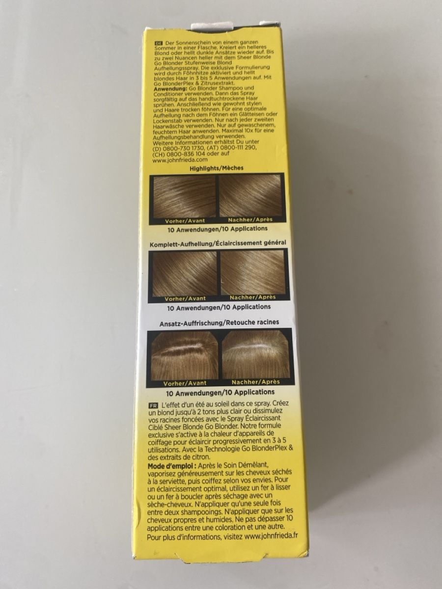 Teintures: Spray John Frieda – Neuf avec emballage d'origine à Geneve par pat_p76n 2