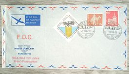 TR105 Enveloppe Suisse + Timbre 1964 Grand Format