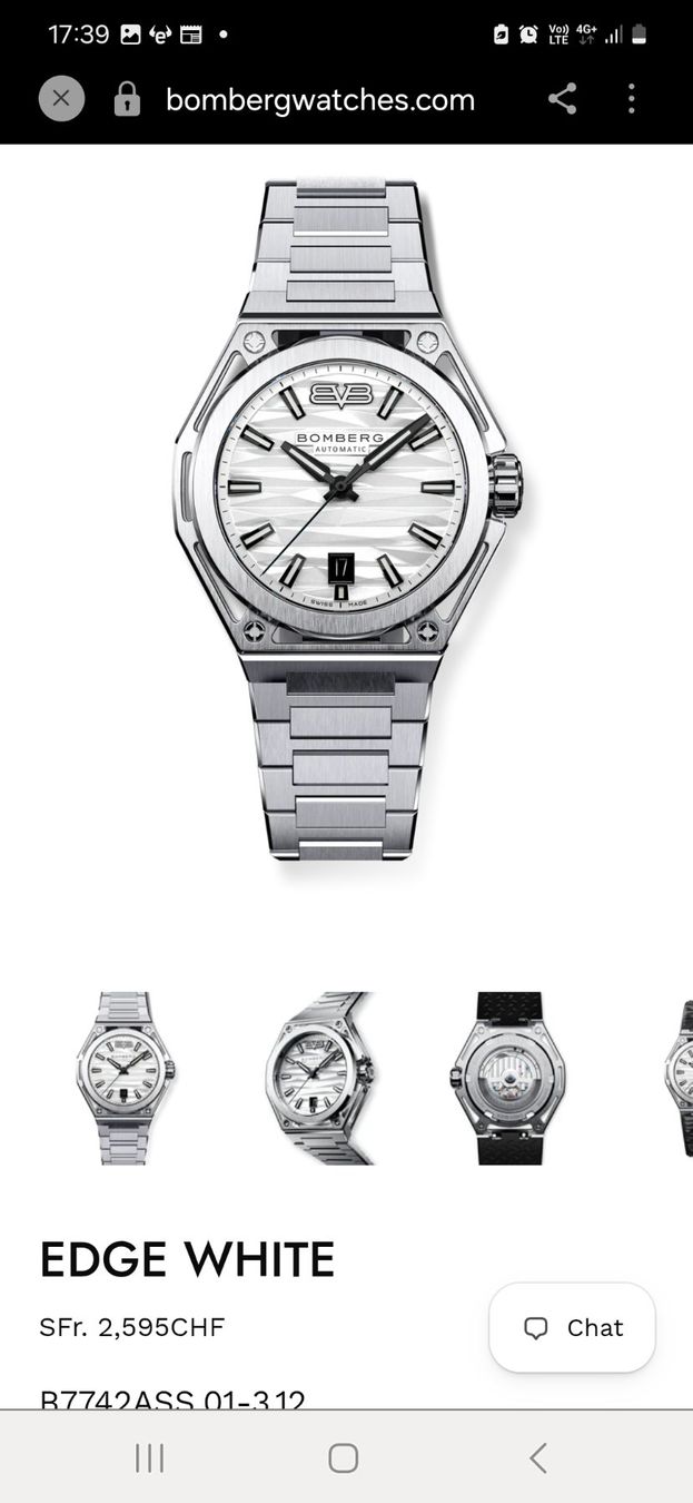 Bomberg Orologi: Bomberg Edge Core – Nuovo e nell'imballaggio originale da La Chaux-de-Fonds venduto da bak_c7mx 1