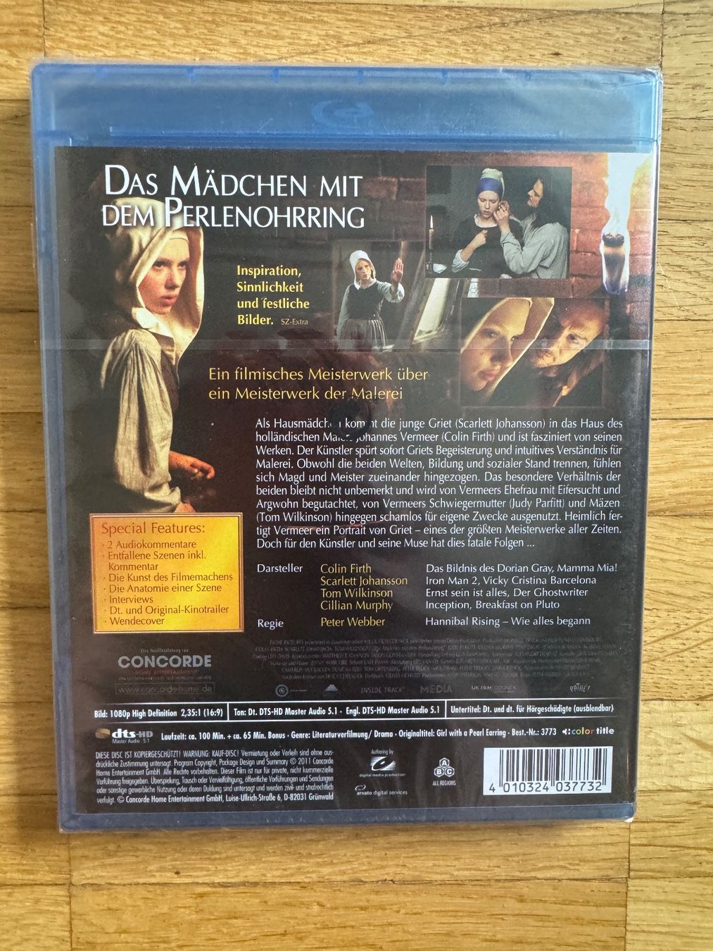 Tutti i DVDs: DAS MÄDCHEN MIT DEM PERLENOHRRING   (BLU-RAY) – Nuovo e nell'imballaggio originale da Basel venduto da san_2qlq 1