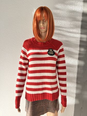 Lauren Ralph Lauren Sweater Red White Striped Size SP
