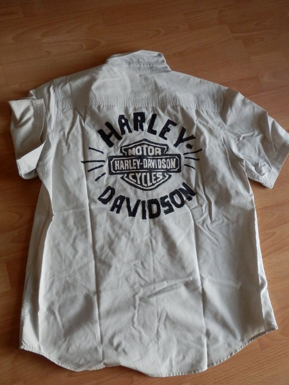 Harley-Davidson Camicie: HARLEY - DAVIDSON...Hemd kurzarm...Grösse L...beige.... – Usato da Emmenbrücke venduto da Schubi1 3