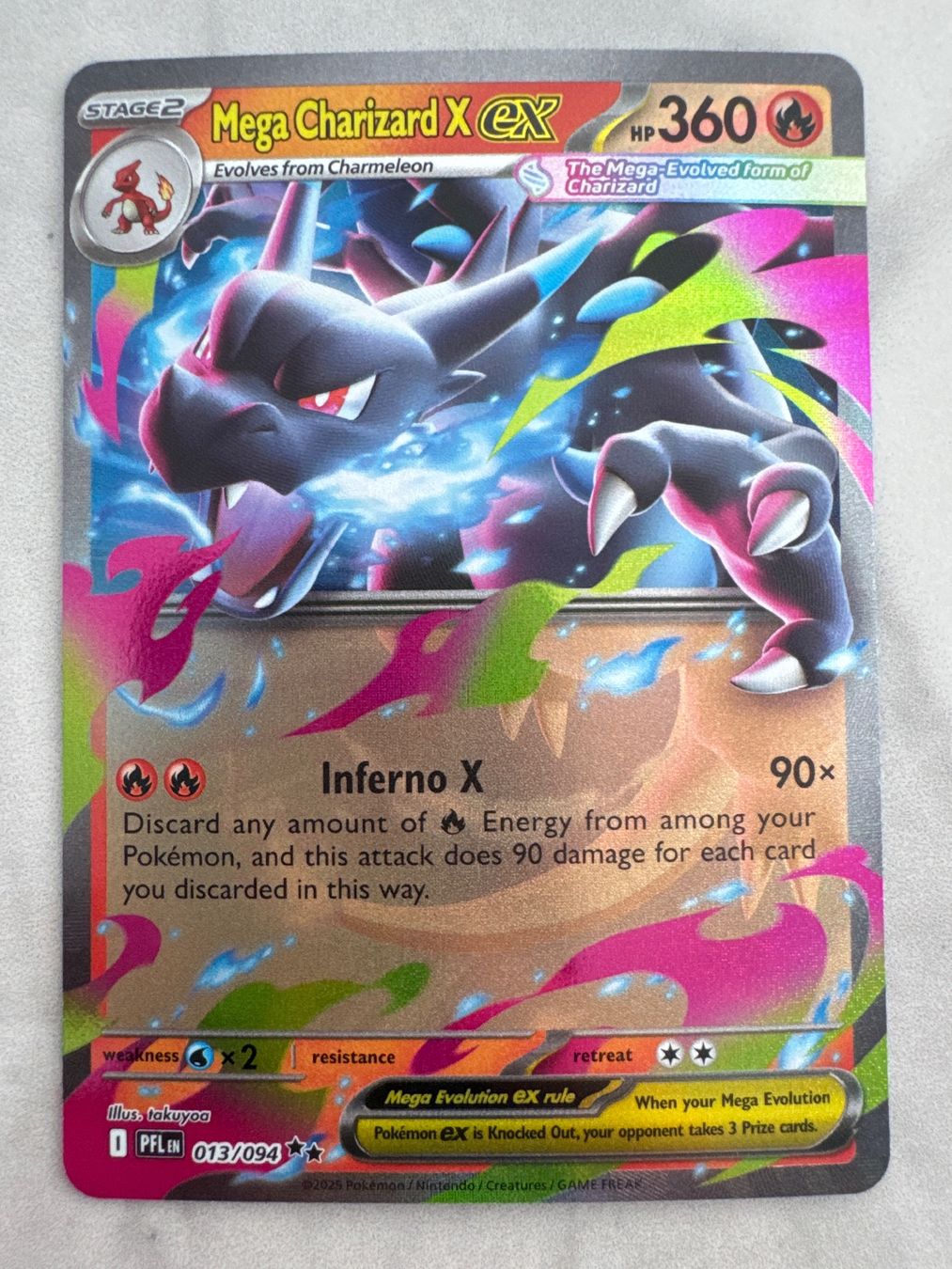 Pokémon Carte collezionabili: Mega Charizard X ex PFL013 EN - Phantasmal Flames – Nuovo (secondo la descrizione) da Wil SG venduto da Prof.Eich