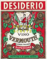 Etikette (gross) - Vino Vermouth "Desiderio" /bd