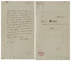Martin Michel Charles Gaudin Duc de Gaete (1756-1841) Brief