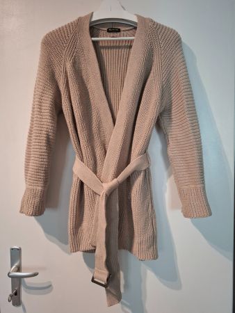 Gilet Massimo Dutti beige avec ceinture S