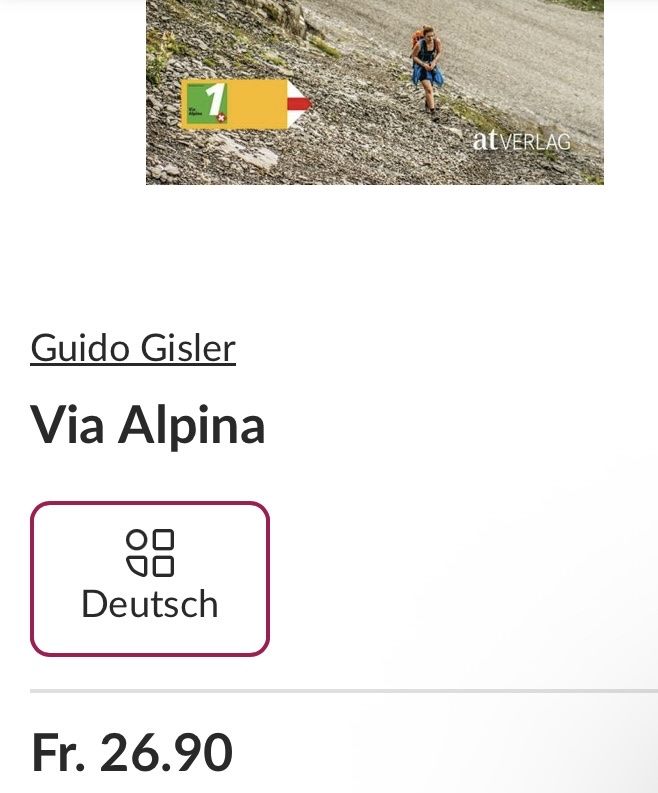 Libri: Via Alpina – Nuovo (secondo la descrizione) da Buchs AG venduto da Allerleis 2