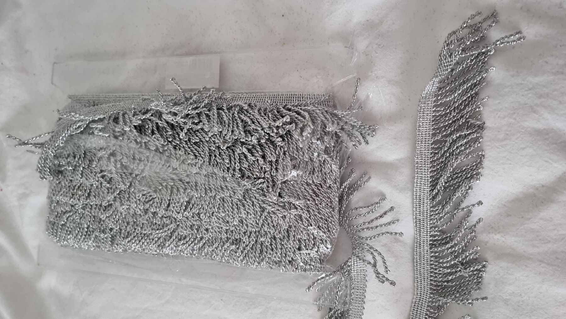 Dekobänder: Fransenband Silber Deko basteln Bordüre – Neu und originalverpackt aus Meisterschwanden von TiSiBu59 1