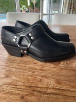 Zara Leder Clogs, Schwarz, Gr. 38, Neu mit Etikett!