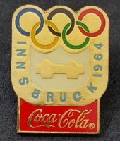 V384 Pin Coca Cola Olympic Games Olympiade - Innsbruck 1964