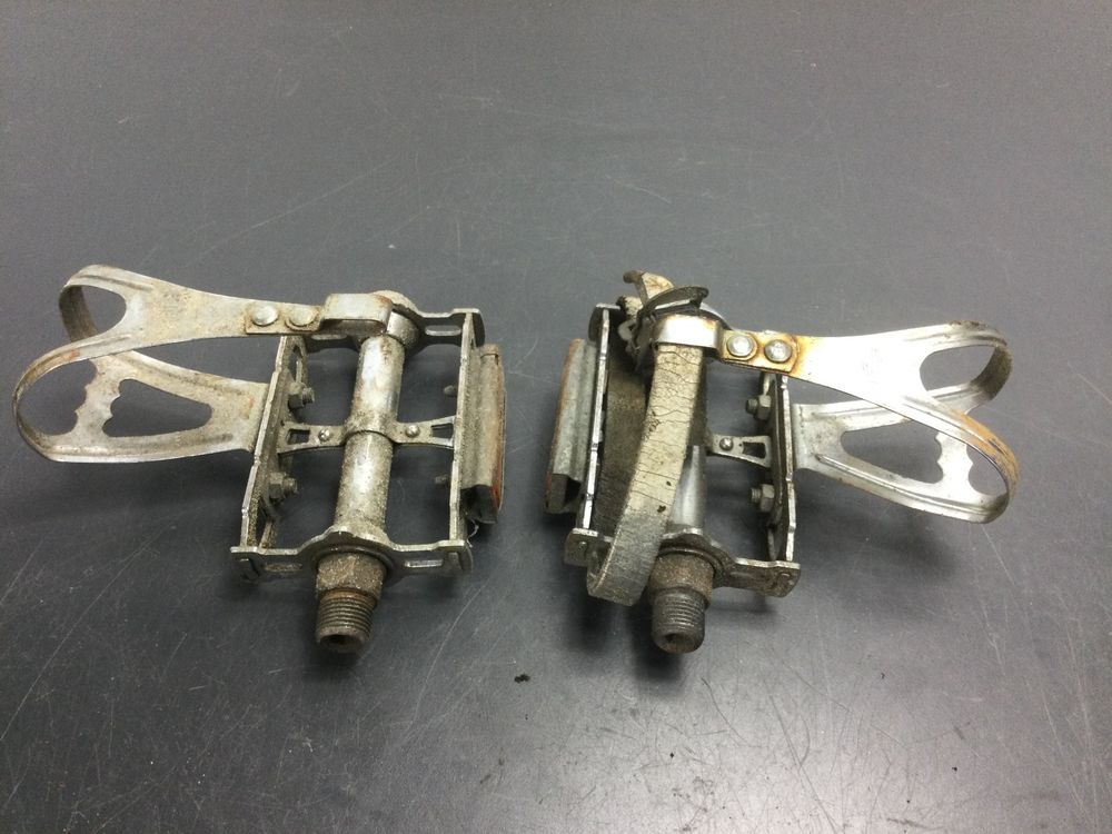 Pédales Vélo Vintage Lyotard 14/125 - Pour Pièces (État 6/10, Traces Stockage)