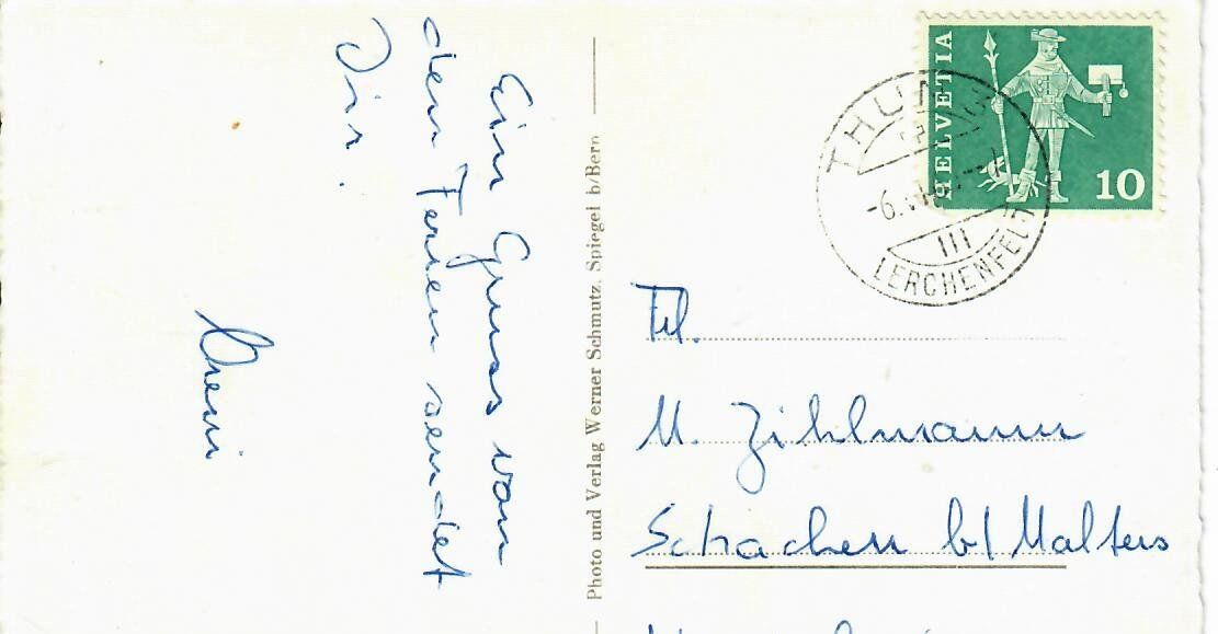 Cartoline postali: Uetendorf – Usato da Hochdorf venduto da Ziegel-16 1