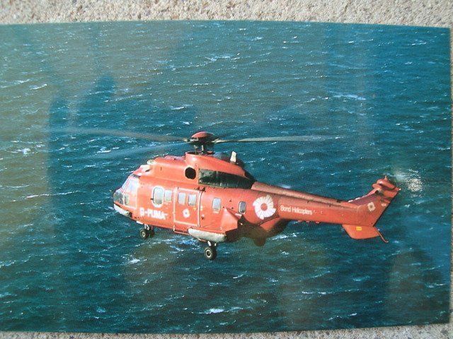 Cartoline postali: Bond Helicopters, Super Puma, G-PUMA – Nuovo e nell'imballaggio originale da Thun venduto da Abigboss