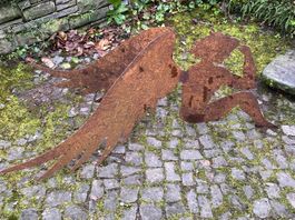 Engel aus Metall, 140x40 , Rostoptik, weihnachten