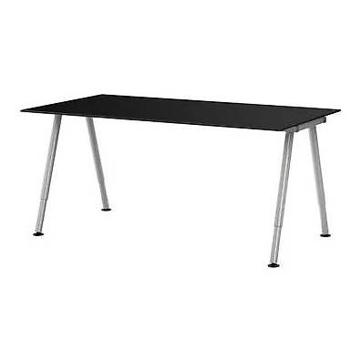 Scrivania 120x60 cm piano vetro temperato e base in acciaio tortora - Masao
