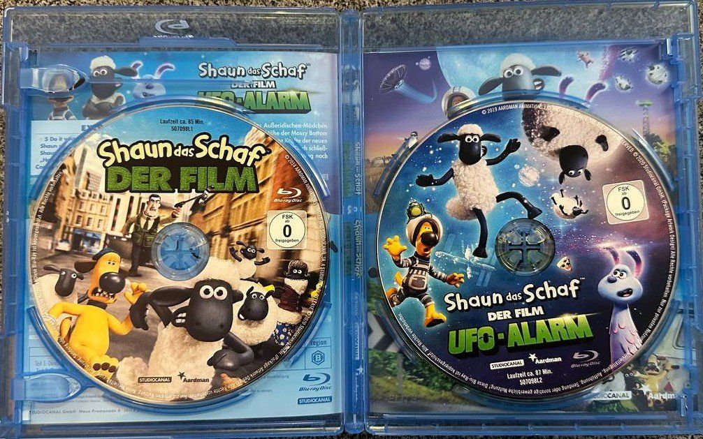 Tutti i DVDs: 2 Shaun das Schaf Filme Blu-ray Disc – Usato da Beringen venduto da Mantafisch1 3