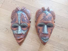 Afrikanische Masken Xhosa Holz aus Südafrika 