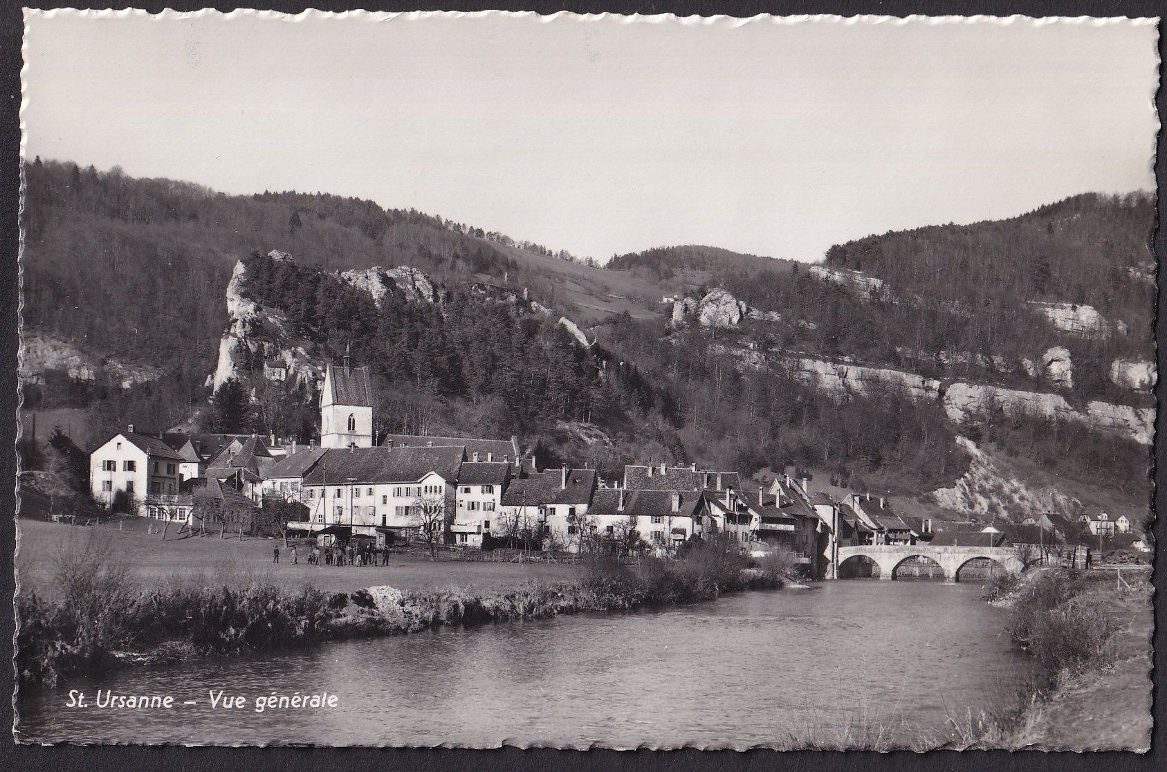 Cartoline postali: St. Ursanne Vue générale – Usato da Olten venduto da clotaldi