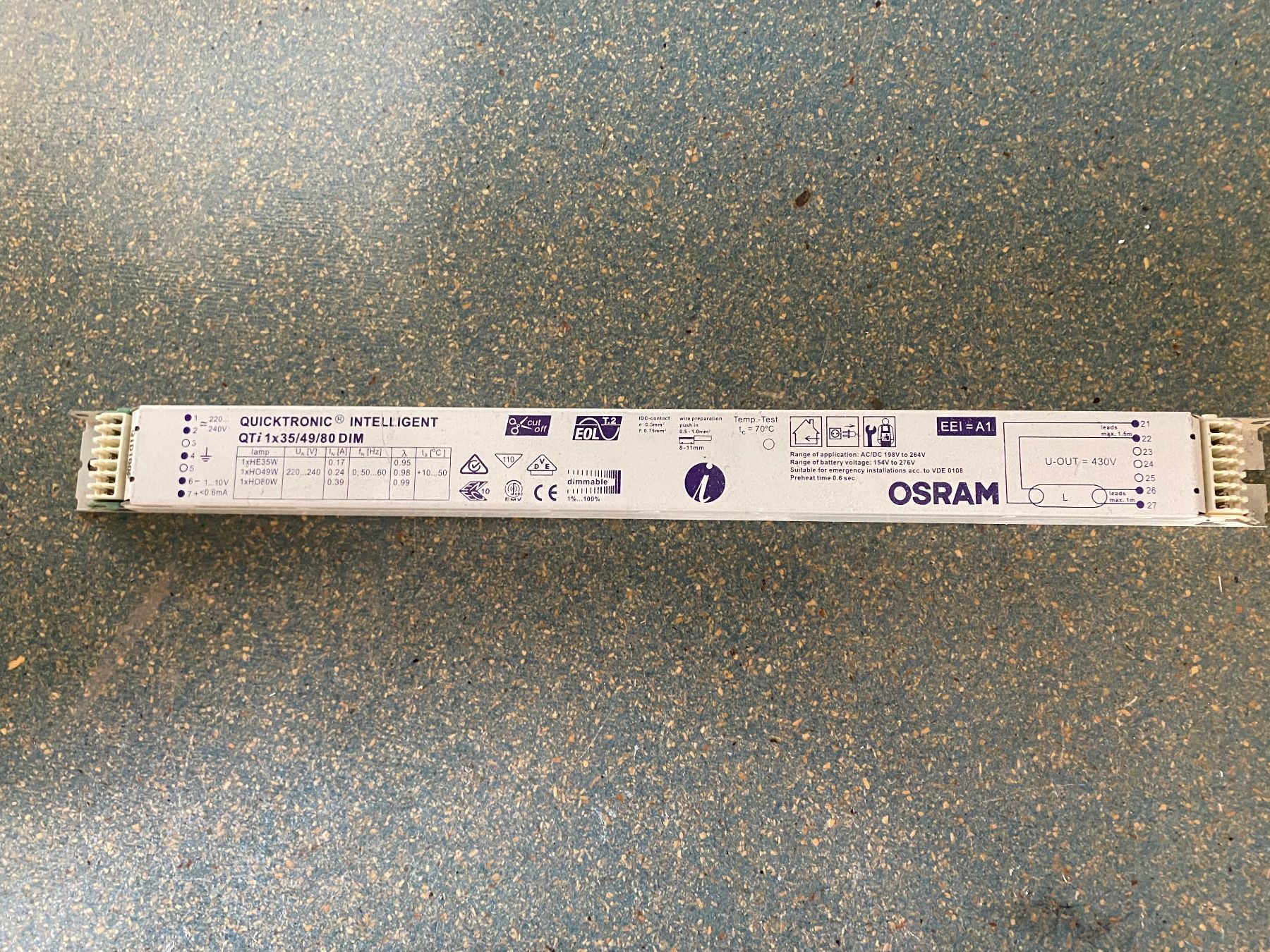 Osram Componenti elettronici: EVG Osram regulierbar  T5 Analog – Usato da Beckenried venduto da Struffi1