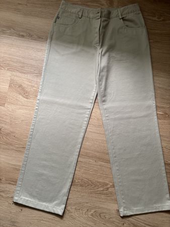 Pantaloni Aquascutum cotone taglia UK 14 USA 12 beige
