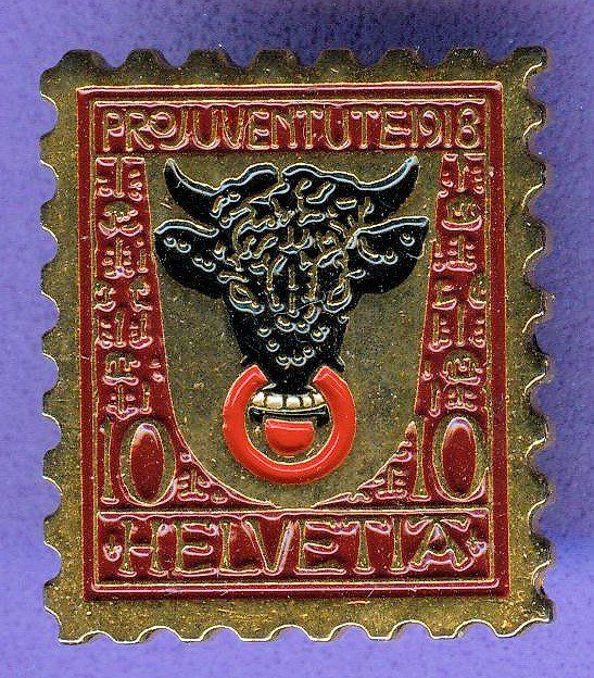 Placchette & Badge: PTT  Pro Juventute 1918  URI – Usato da Winterthur venduto da Sammleroase