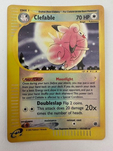Pokémon Carte collezionabili: Cleafable Rerverse Holo - Expedition - Pokemon – Usato da Nussbaumen AG venduto da Bika-Shop