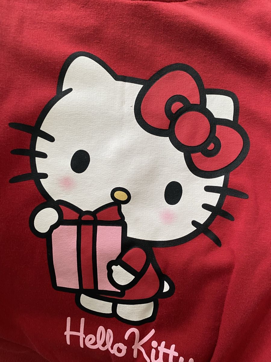 Hello Kitty Lotti & Set di vestiti: Ensemble Noël Hello Kitty rouge taille 128  – Usato da Lignières venduto da The_assistant 3