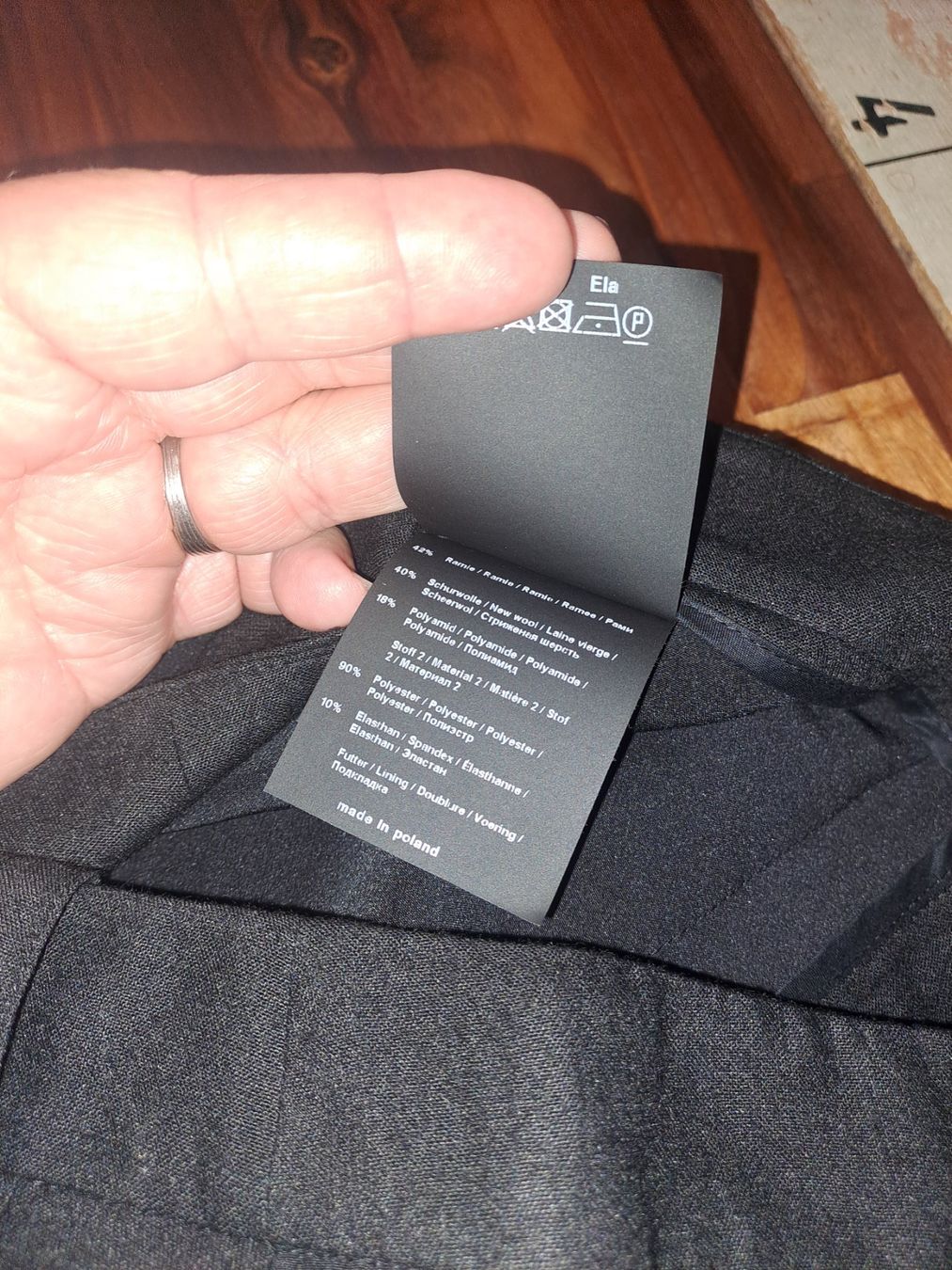 Annette Görtz Pantaloni: Annette Görtz Hose Wolle/Ramie Gr.38 – Usato da Emdthal venduto da kasira 3