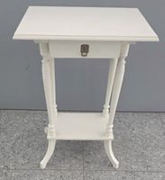 Elegantes kleines Beistelltischchen Weiss mit Schublade