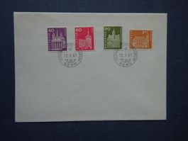 1967 362L,364L, 368L-369L FDC  Adresslos -SBK2020 2000.00